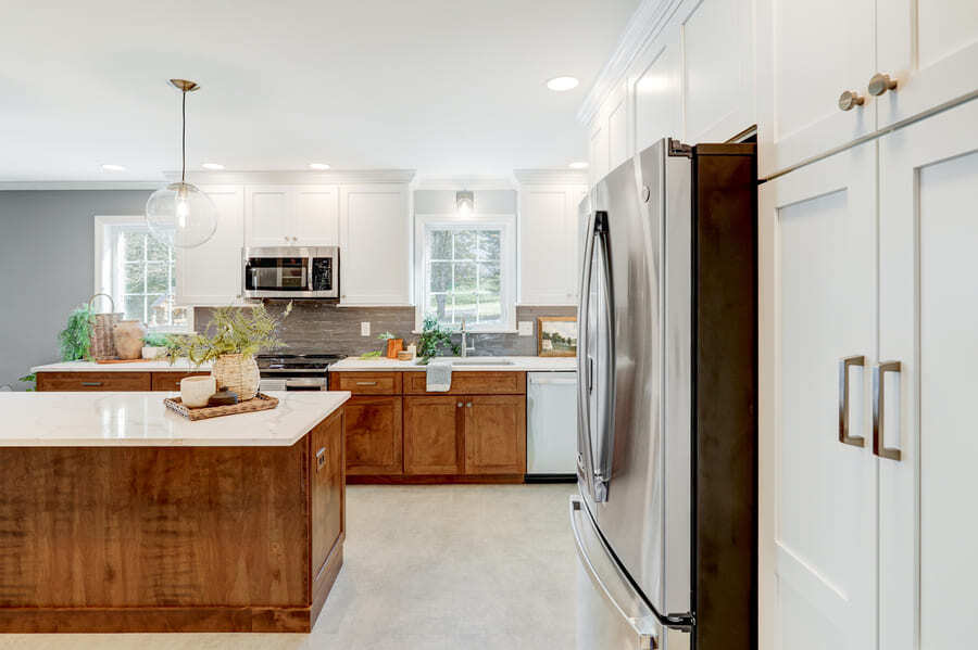 Lititz Kitchen Remodel with stainless steel appliances and large pantry storage