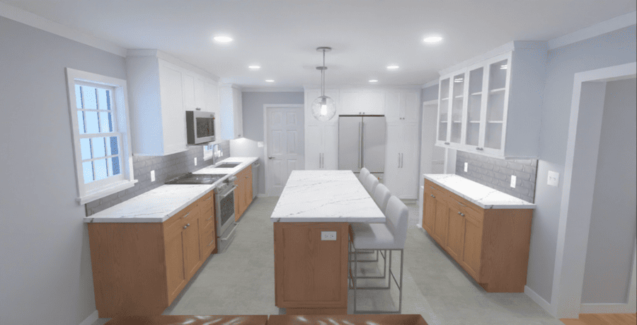 Lititz Kitchen Remodel design rendering