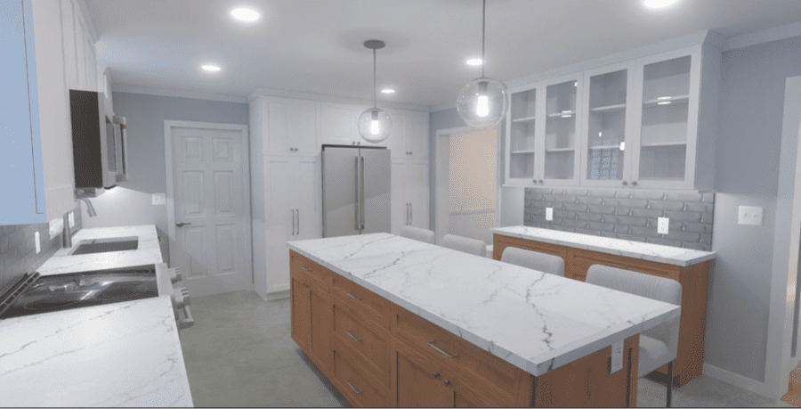 Lititz Kitchen Remodel design rendering