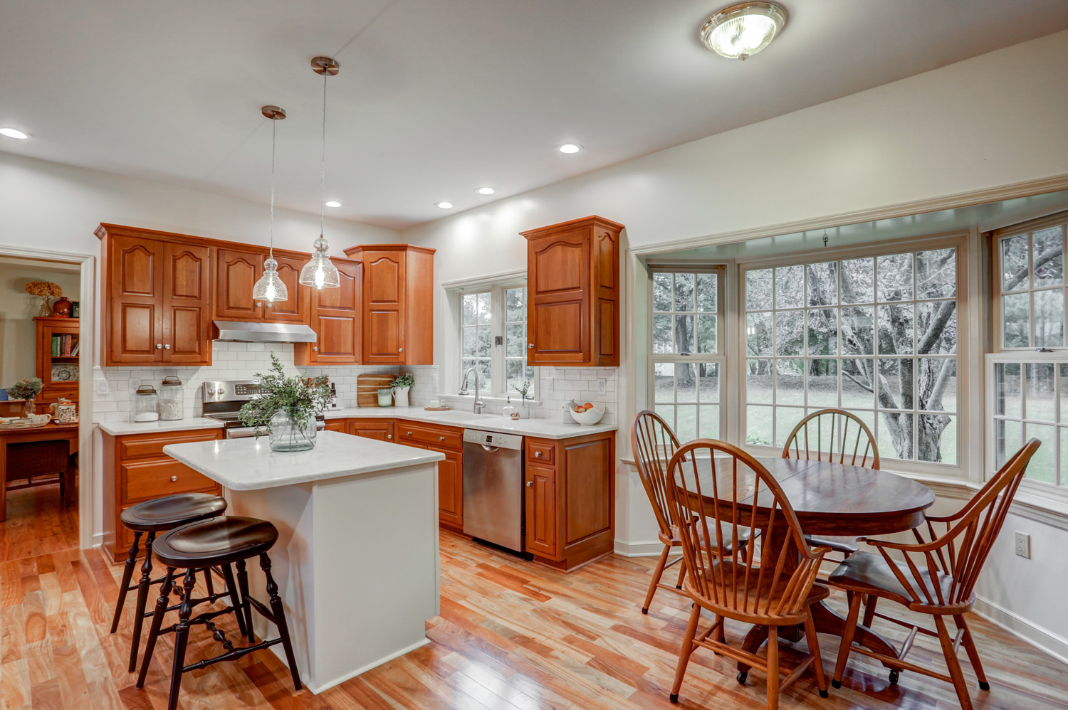 Centerville Kitchen Refresh with island and new lighting