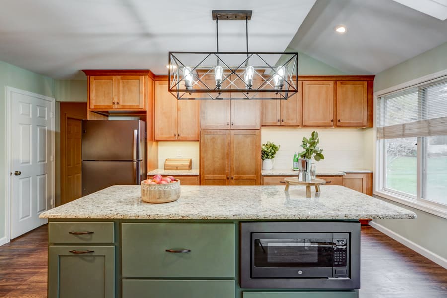 Hempfield Kitchen Remodel with two color cabinets