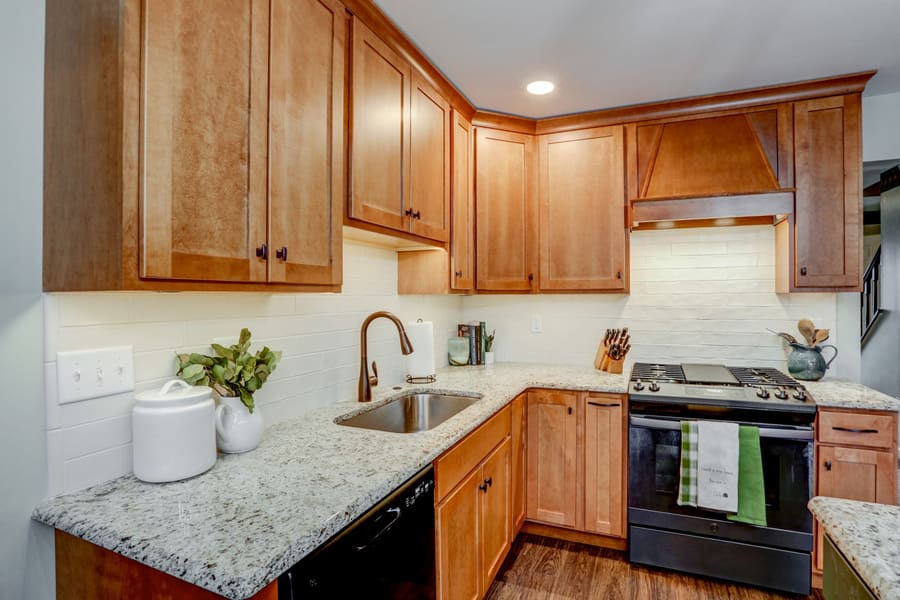 Maple wood cabinets in Hempfield Kitchen Remodel