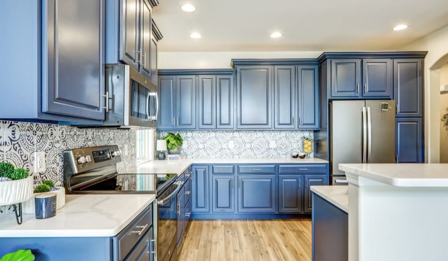 Lampeter-Strasburg Kitchen Remodel with blue cabinets