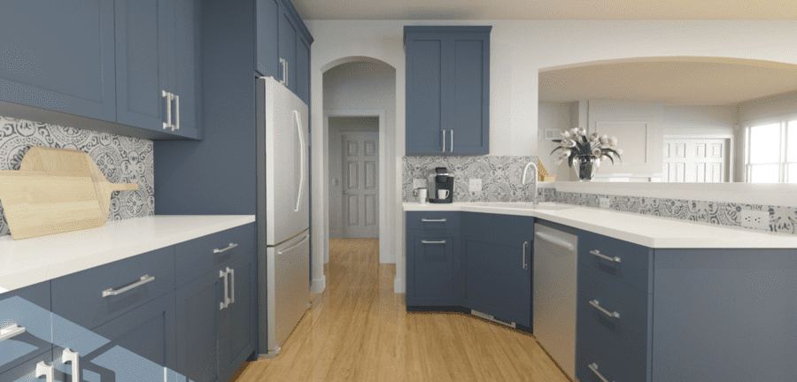 Kitchen design rendering 2
