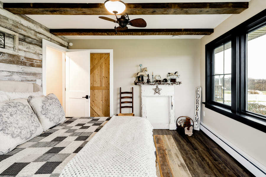 Lancaster Primary Bedroom remodel with rustic elements