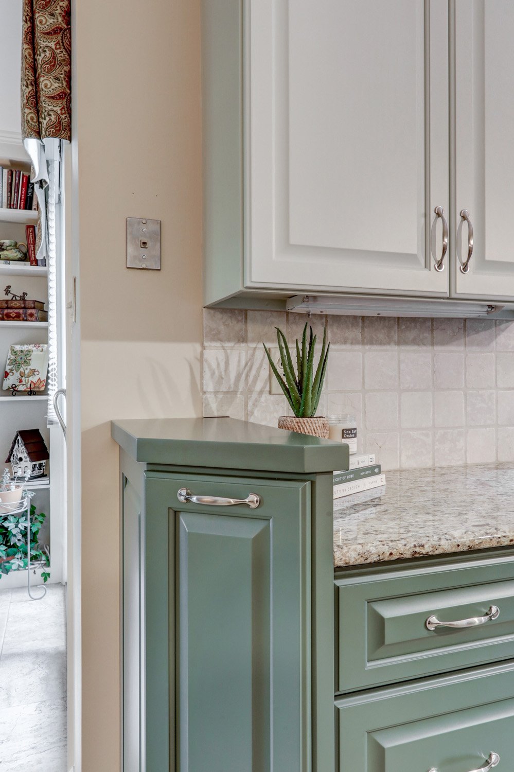 custom spice rack in Lancaster kitchen facelift