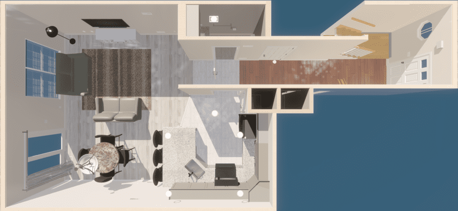 First floor layout rendering
