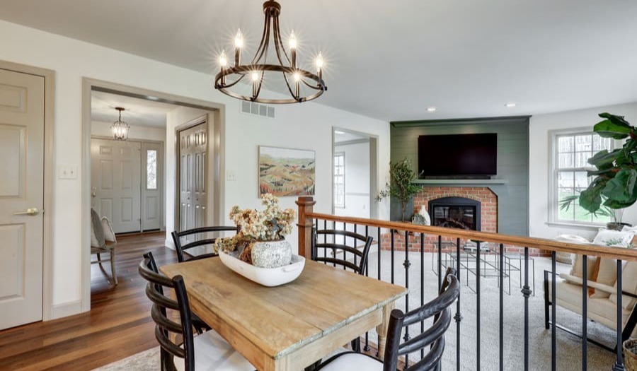 family room and kitchen remodel in lancaster, pa