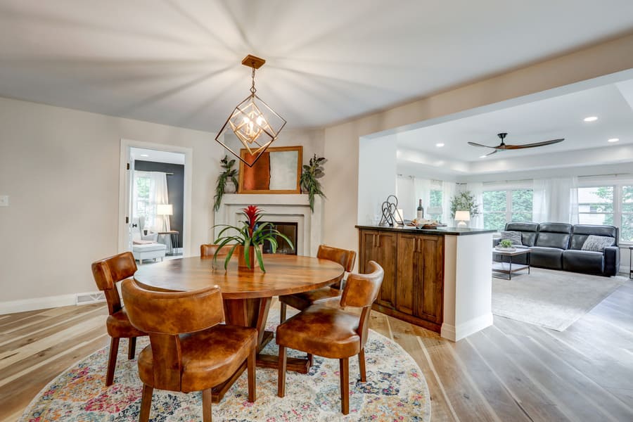 Dining room after remodel