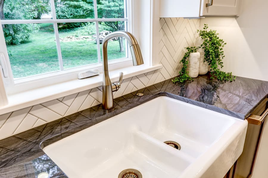 double farm sink in Manheim Township Kitchen Remodel