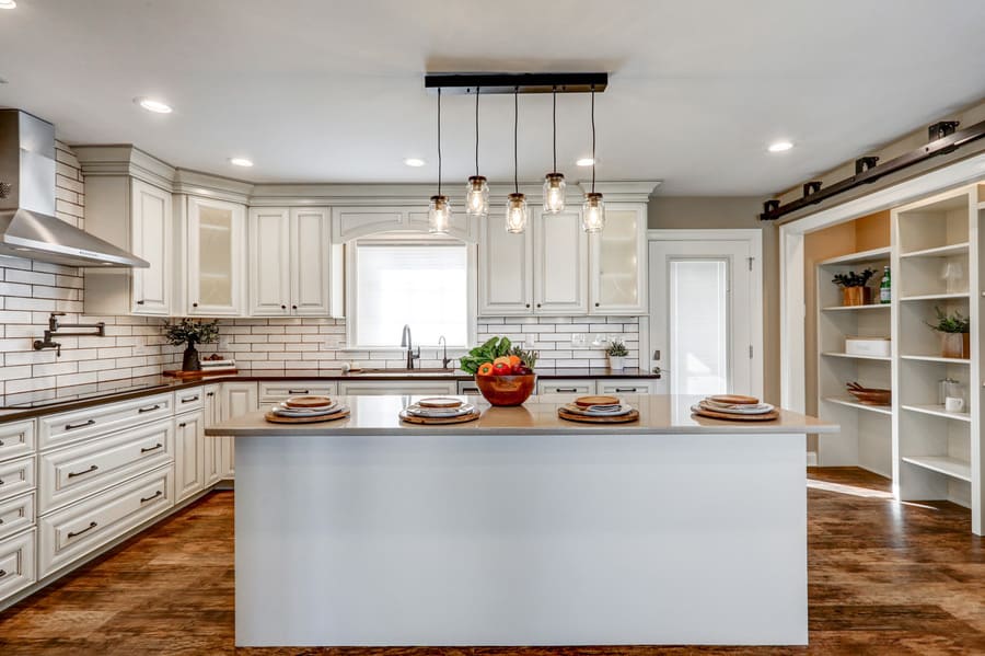 Manheim Kitchen Remodel with kitchen island and pantry