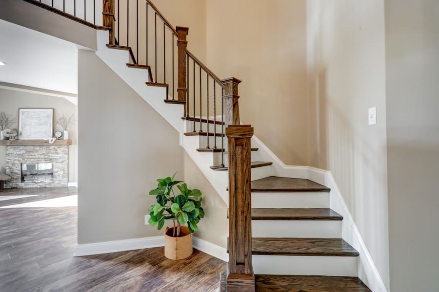 stairway in Manheim Kitchen Remodel