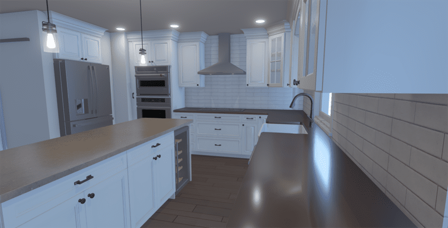 Manheim Kitchen remodel design rendering