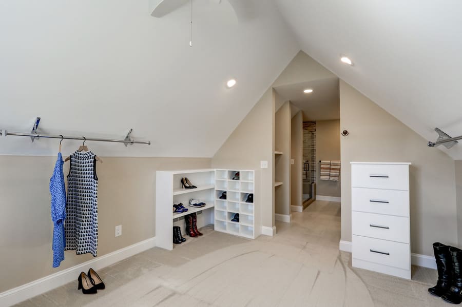 closet off of bathroom in Manheim Master Suite Remodel