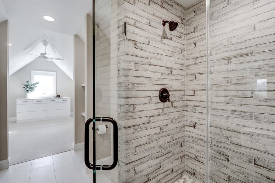 shower in Manheim Master Suite Remodel