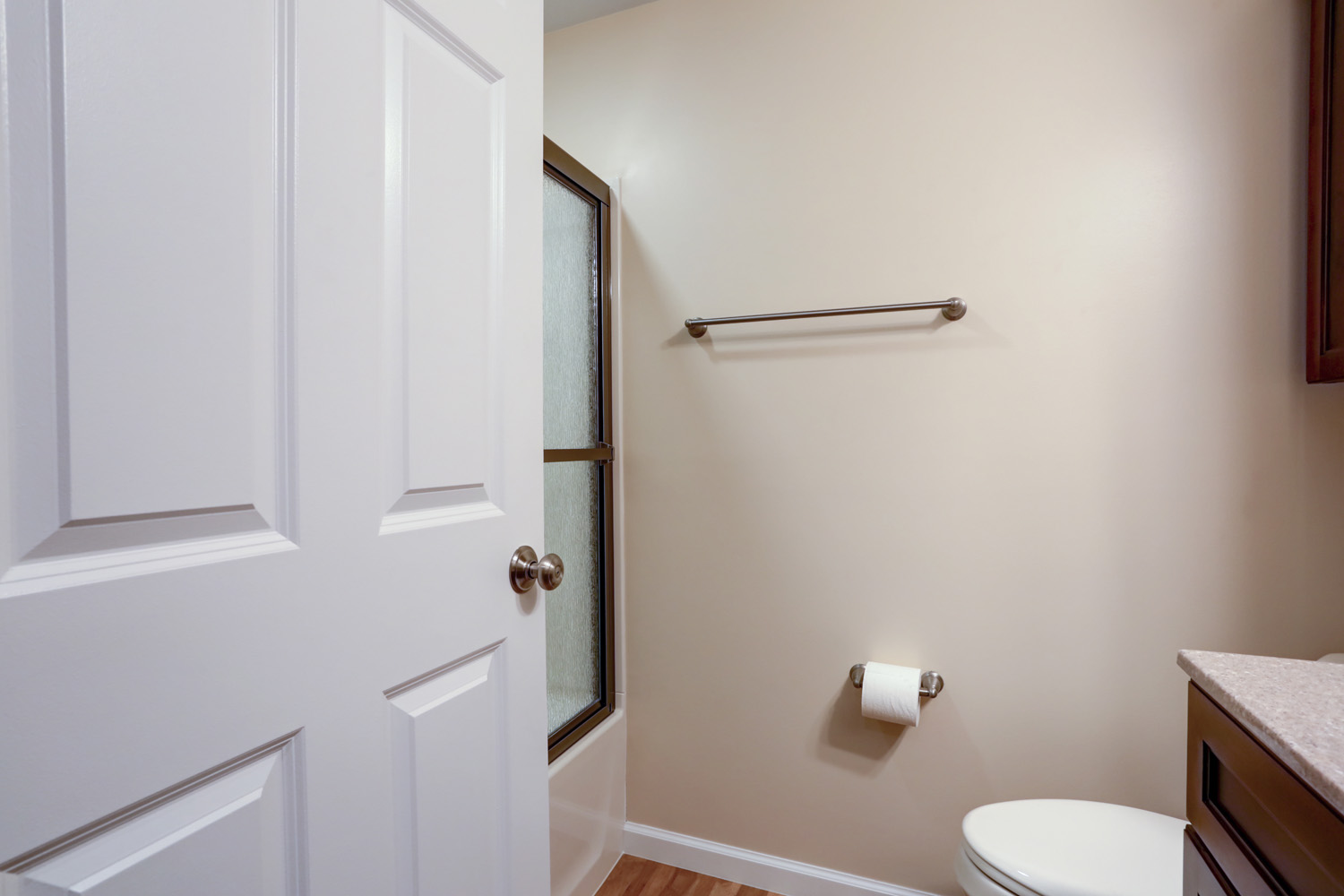 bathroom with shower in Lititz Basement Remodel