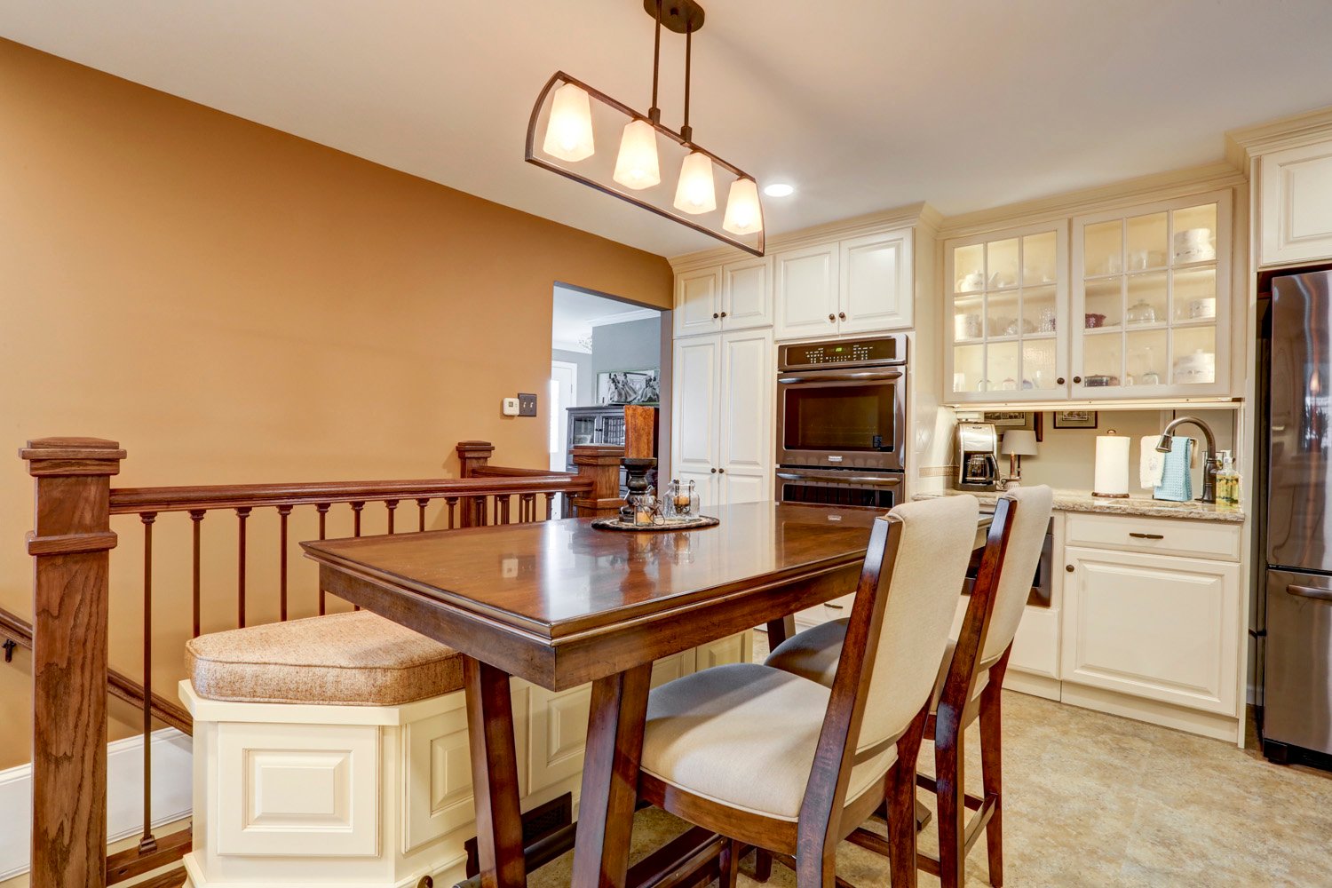 Lancaster Kitchen Remodel with brown accents and stainless steel appliances