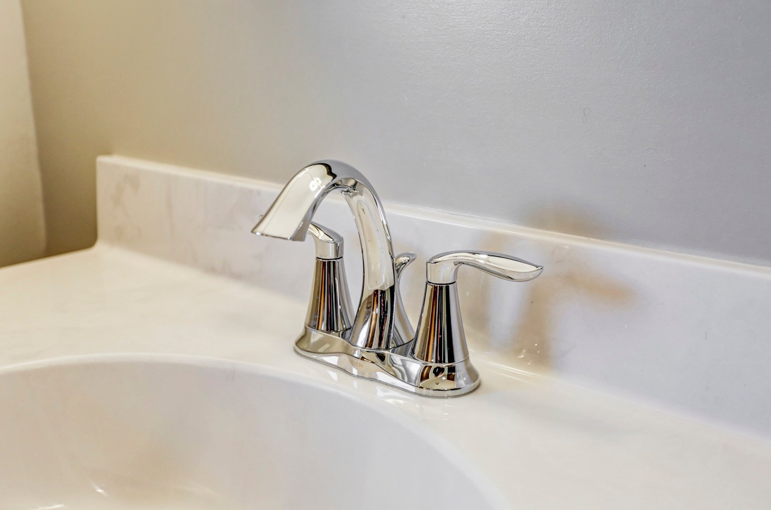 Chrome faucet in Manheim Township Bathroom Remodel
