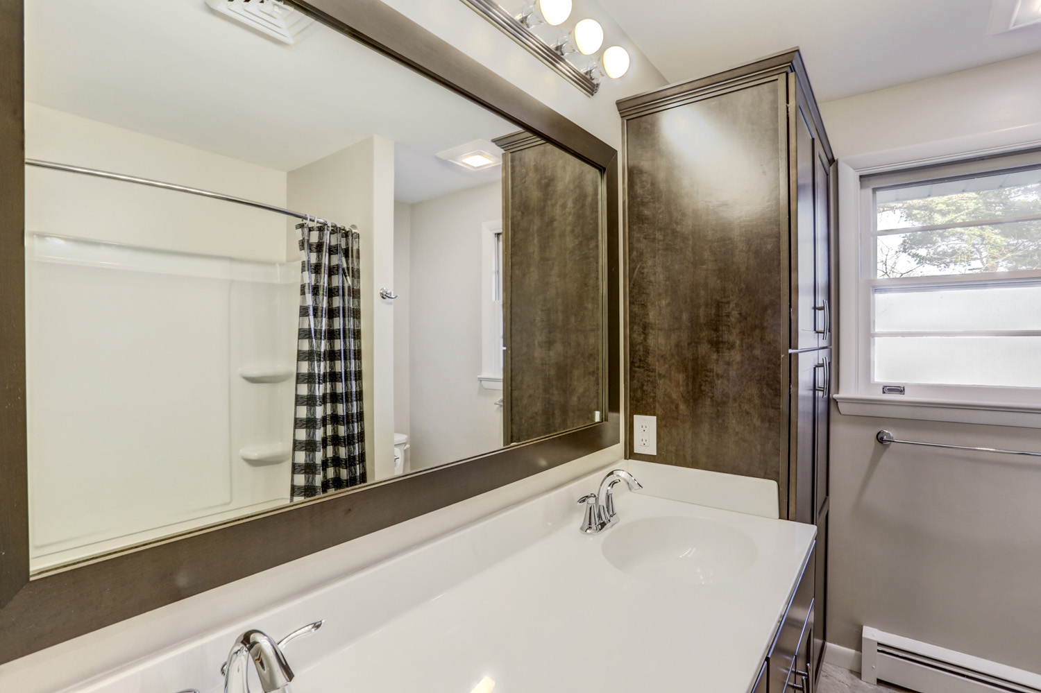 Large Mirror in Manheim Township Bathroom Remodel