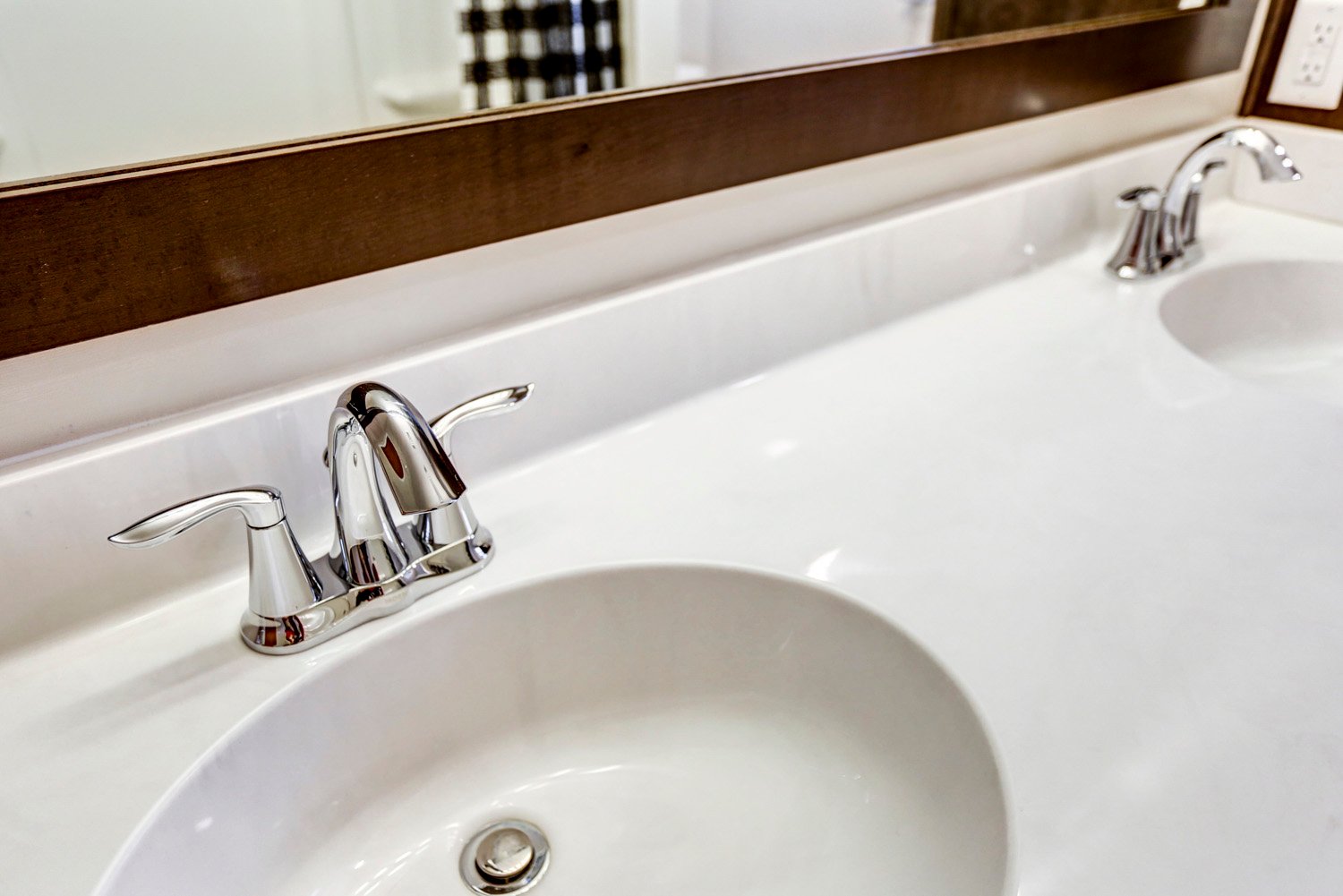 Chrome Faucet and Double Sink Vanity in Manheim Township Bathroom Remodel